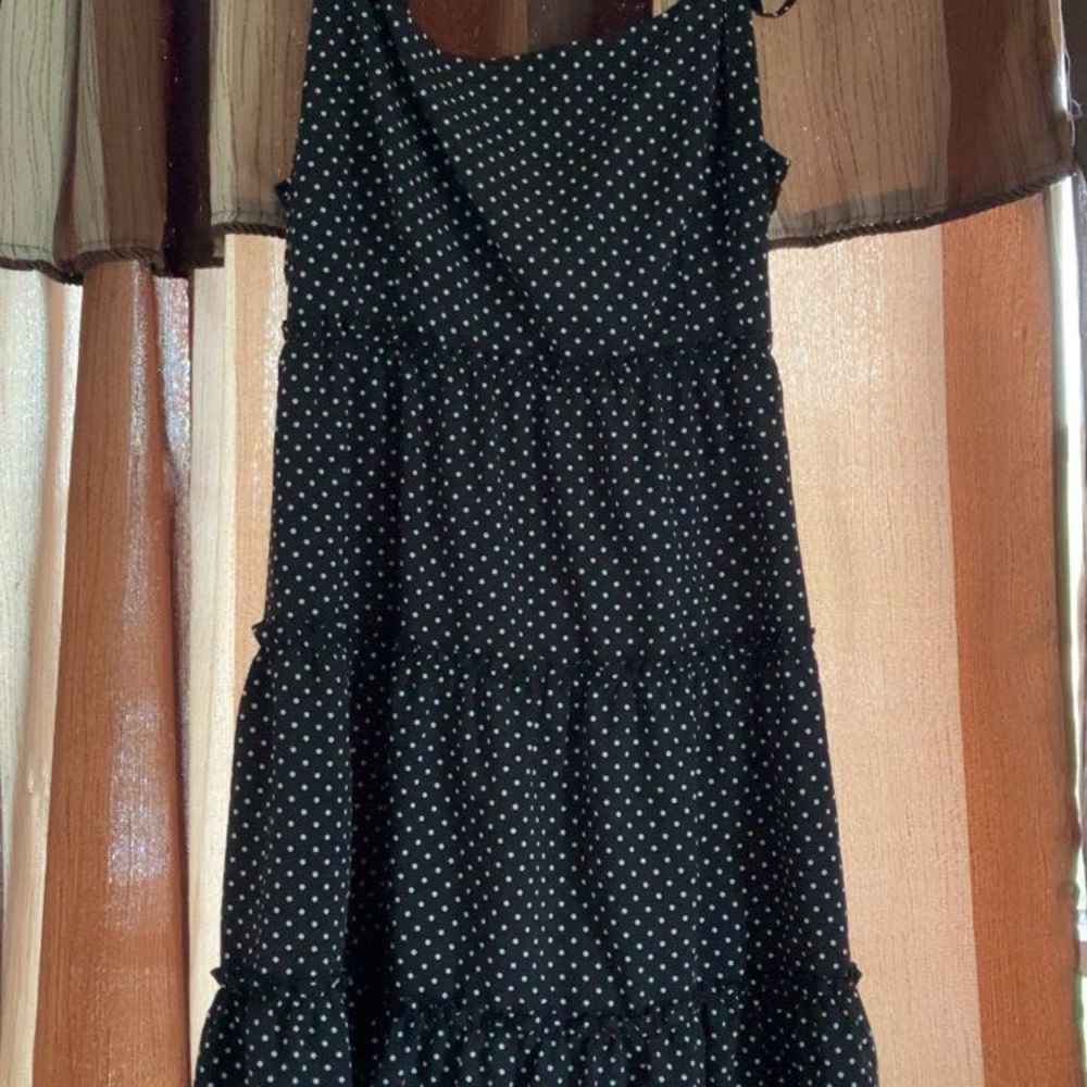 Polka Dot Black Dress